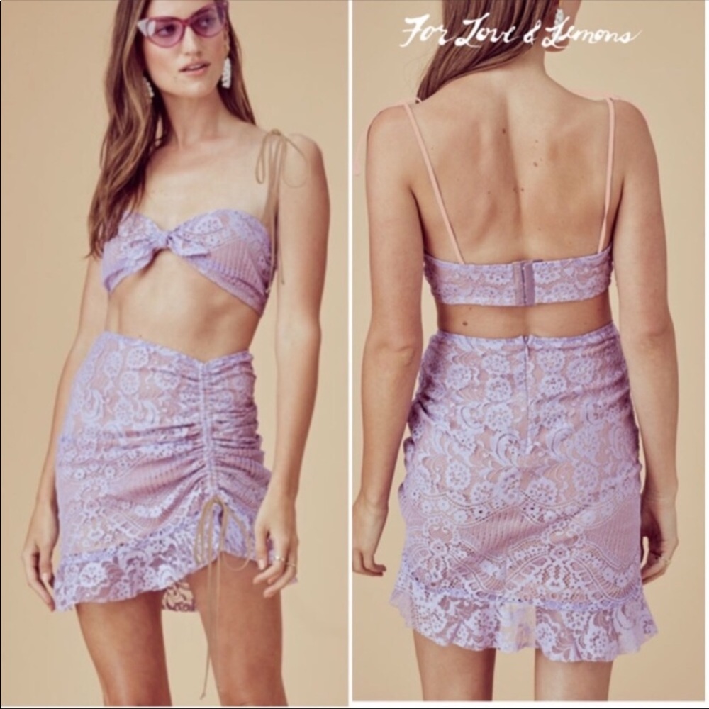 For Love and Dress Skirt size extra small light lavender purple color beautiful
